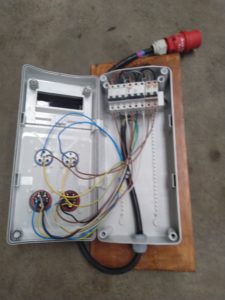 Wiring of Temporay Industrial Panel