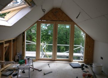 Loft conversion with velfac windows