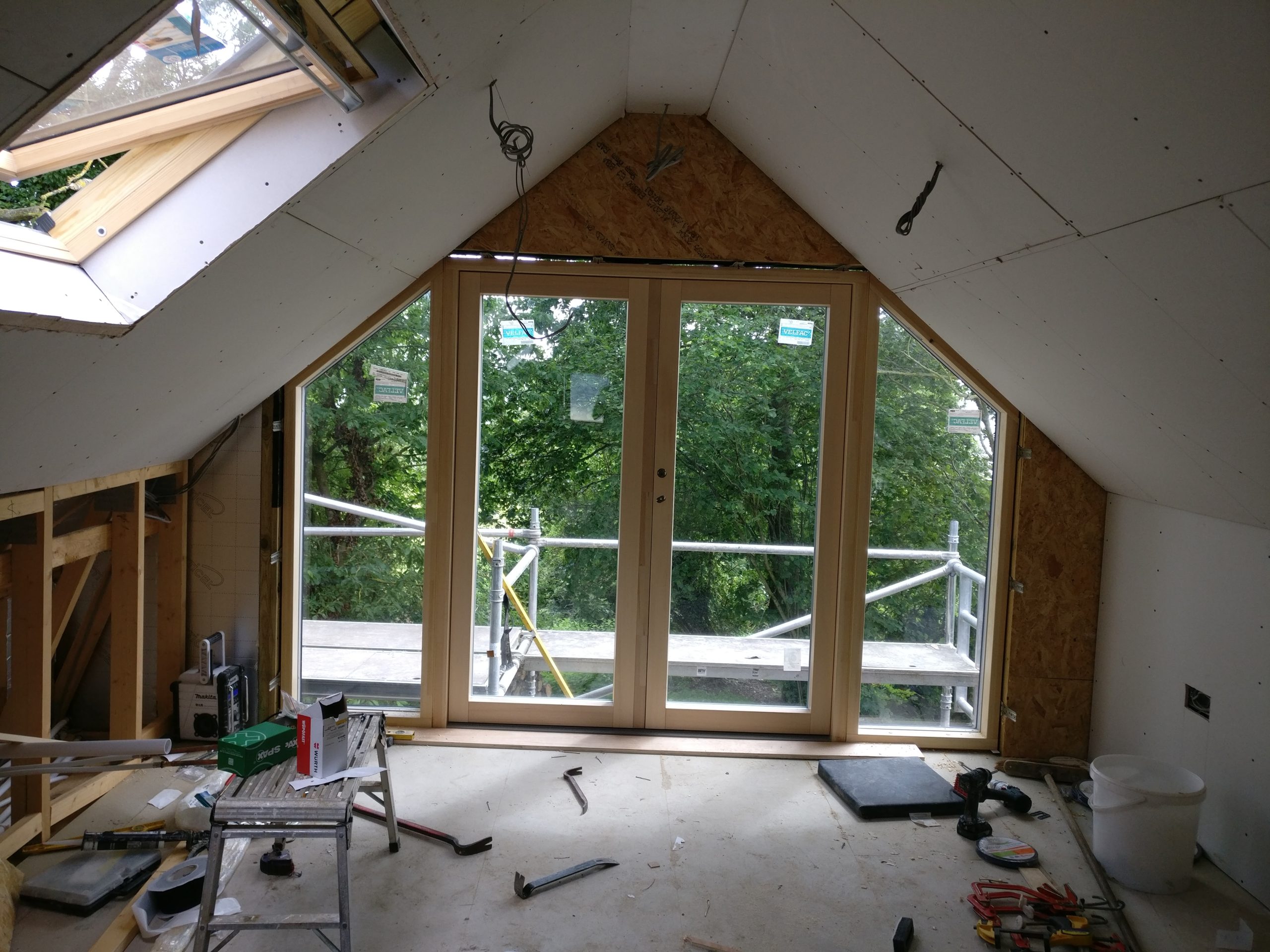 Loft conversion with velfac windows