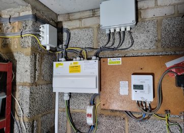 Recent Consumer Unit Upgrade with junction boxes to extend extend from original fuse baord position.