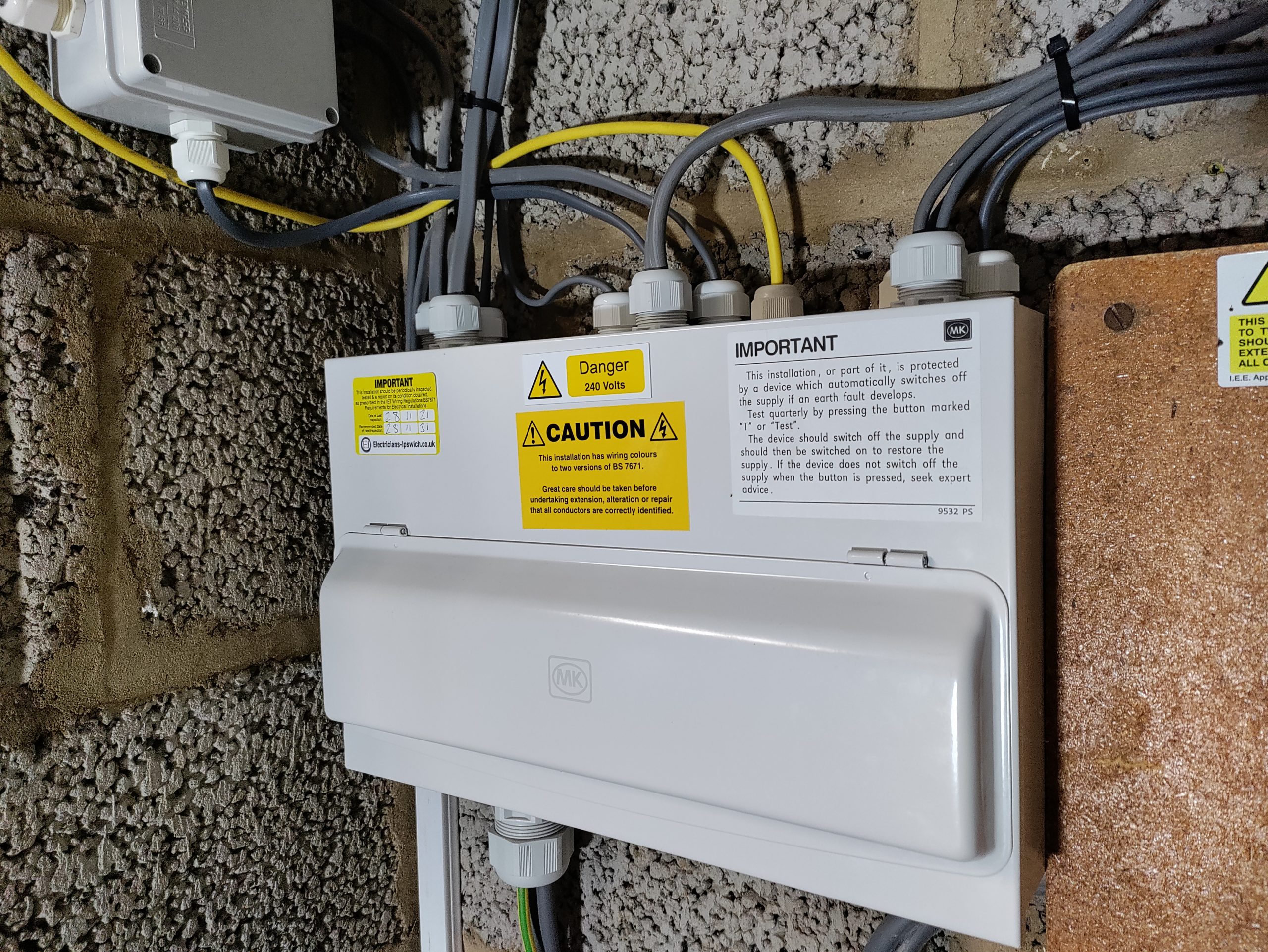 Recent MK Consumer Unit Upgrade